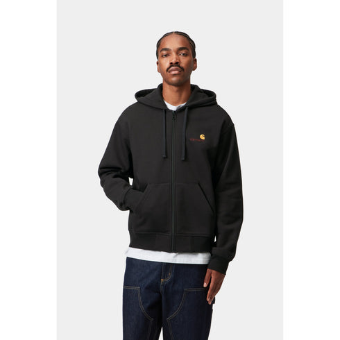 Carhartt WIP Hooded American Script Jacket - Black - I033063_89_XX
