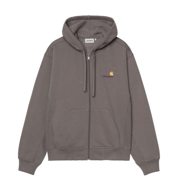 Carhartt Wip Hooded American Script Jacket Sweat A Capuche - Porphyry - Streetart.fr