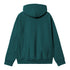 Carhartt WIP Hooded American Script Jacket Sweat - Malachite - Streetart.fr