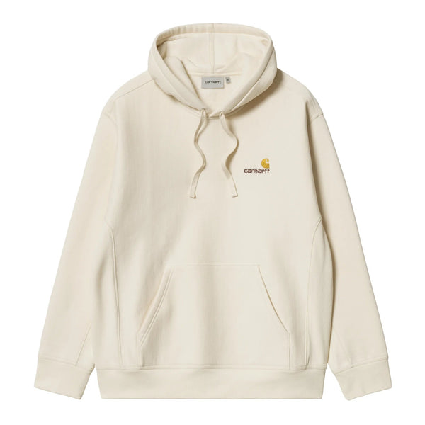Carhartt Wip Hooded American Script Sweat A Capuche - Natural - Streetart.fr