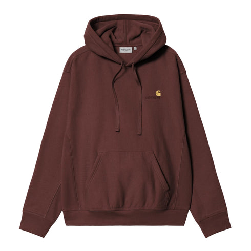 Carhartt WIP Hooded American Script Sweat - Amarone - Streetart.fr