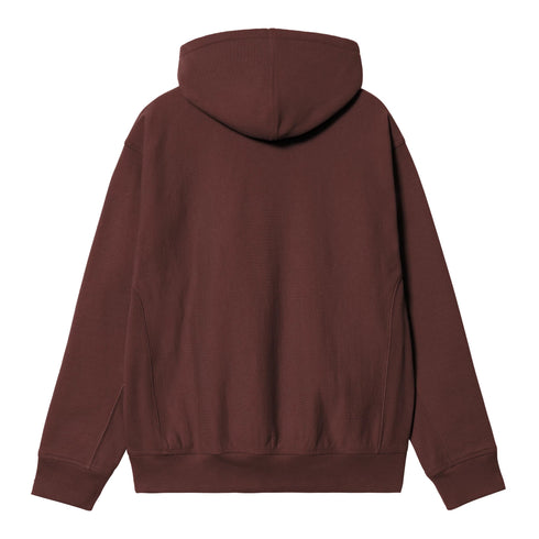 Carhartt WIP Hooded American Script Sweat - Amarone - Streetart.fr
