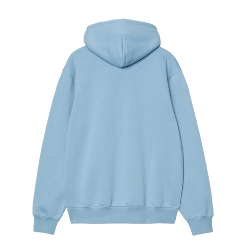 Carhartt Wip Hooded Carhartt Sweat A Capuche - Bluebird / Fleur De Sel - Streetart.fr