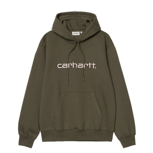 Carhartt Wip Hooded Carhartt Sweat A Capuche - Turtle Air / Pink - Streetart.fr
