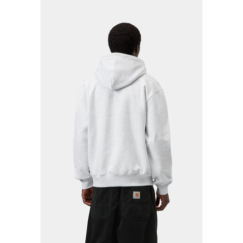 Carhartt Wip Hooded Carhartt Sweat - Ash Heather / Graphite - I030547_3Z5_XX
