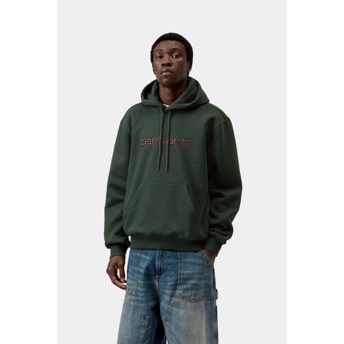 Carhartt Wip Hooded Carhartt Sweat - Dark Scarab / Palisander - I030547_3YZ_XX