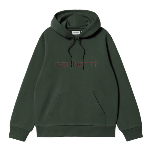 Carhartt Wip Hooded Carhartt Sweat - Dark Scarab / Palisander - I030547_3YZ_XX