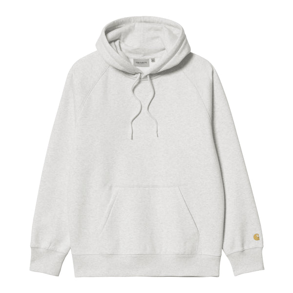 Carhartt WIP Hooded Chase - Ash Heather / Gold — sweat à capuche