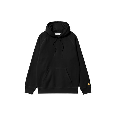 Carhartt WIP Hooded Chase - Black / Gold - Streetart.fr