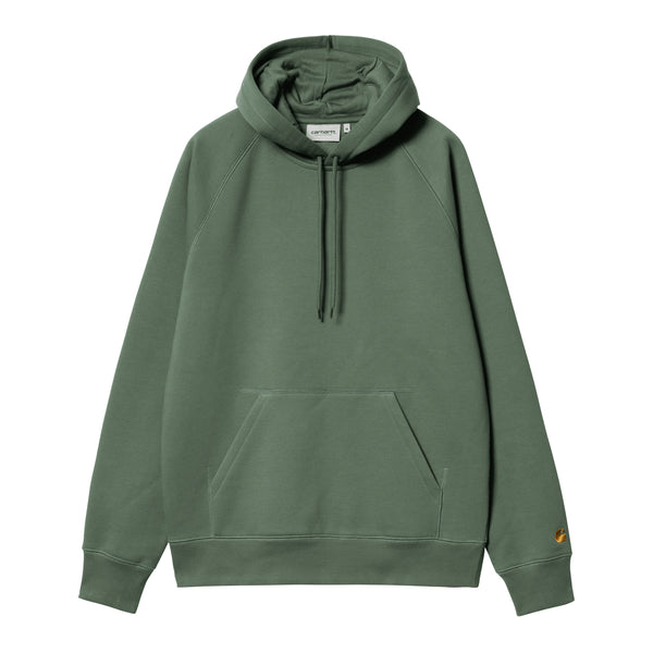 Carhartt WIP Hooded Chase - Duck Green / Gold — sweat à capuche