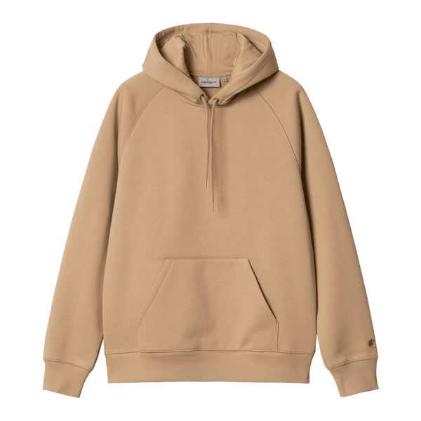 Carhartt WIP Hooded Chase - Dusty H Brown / Gold — sweat à capuche