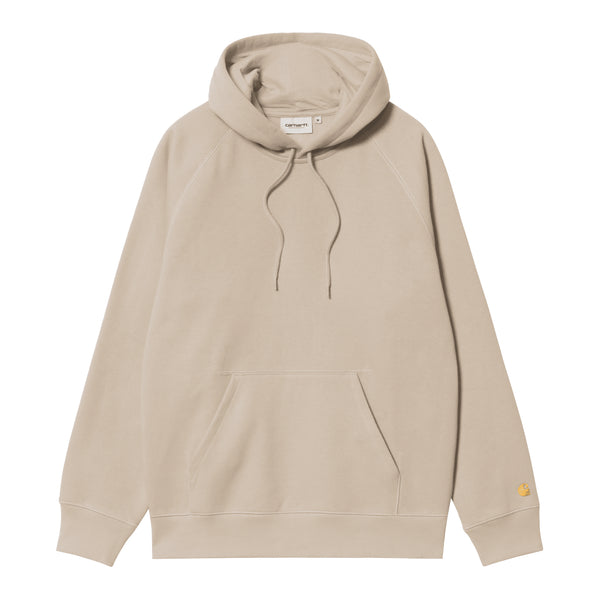 Carhartt WIP Hooded Chase - Fleur De Sel / Gold — sweat à capuche