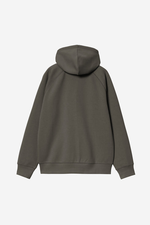Carhartt Wip Hooded Chase Jacket - Shungite / Gold - I033664_3X9_XX