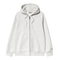 Carhartt WIP Hooded Chase Jacket Sweat Zip - Ash Heather / Gold - Streetart.fr