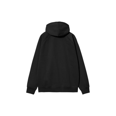 Carhartt WIP Hooded Chase Jacket Sweat Zip - Black / Gold - Streetart.fr