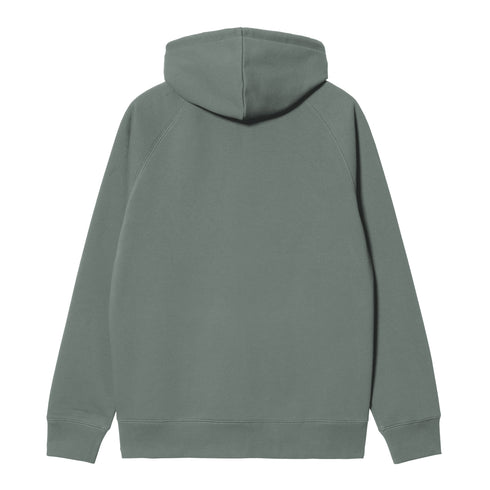 Carhartt WIP Hooded Chase Jacket Sweat Zip - Velvet Green / Gold - Streetart.fr