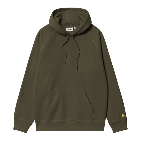 Carhartt WIP Hooded Chase - Olive / Gold — sweat à capuche