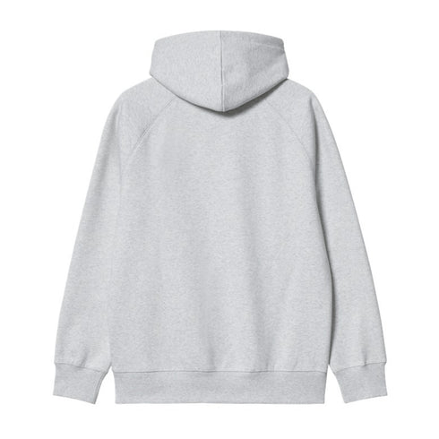 Carhartt Wip Hooded Chase Sweat A Capuche - Ash Heather / Gold - Streetart.fr