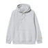 Carhartt Wip Hooded Chase Sweat A Capuche - Ash Heather / Gold - Streetart.fr
