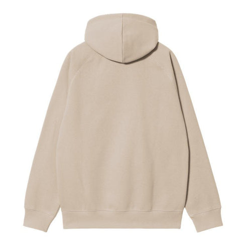 Carhartt Wip Hooded Chase Sweat A Capuche - Fleur De Sel / Gold - Streetart.fr