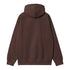 Carhartt WIP Hooded Chase Sweat - Palisander / Gold - Streetart.fr