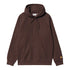 Carhartt WIP Hooded Chase Sweat - Palisander / Gold - Streetart.fr