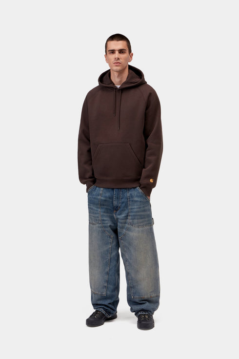 Carhartt Wip Hooded Chase Sweat - Palisander / Gold - I033661_3XE_XX
