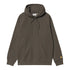 Carhartt WIP Hooded Chase Sweat - Shungite / Gold - Streetart.fr