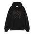 Carhartt Wip Hooded Hackwork Sweat A Capuche - Black / Wall - Streetart.fr