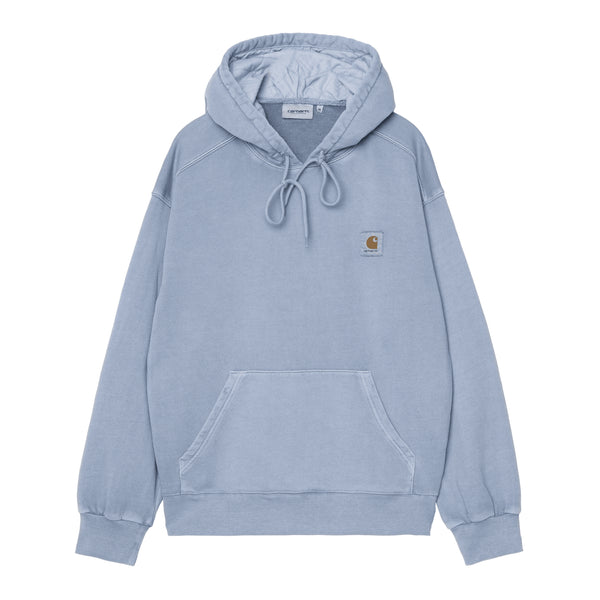 Carhartt WIP Hooded Nelson - Gentle Blue Garment — sweat à capuche