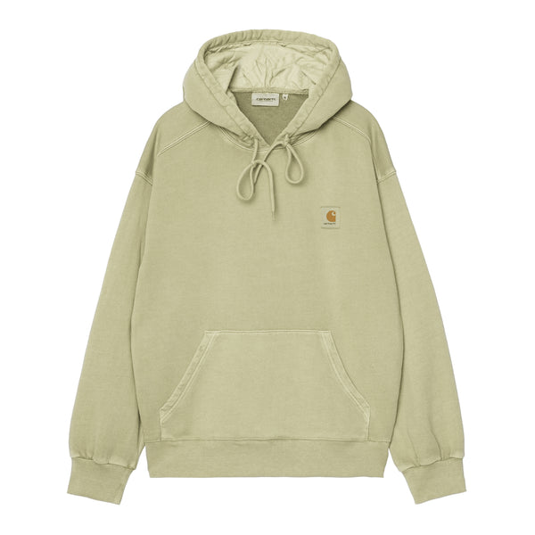 Carhartt WIP Hooded Nelson - Gentle Green Garment — sweat à capuche