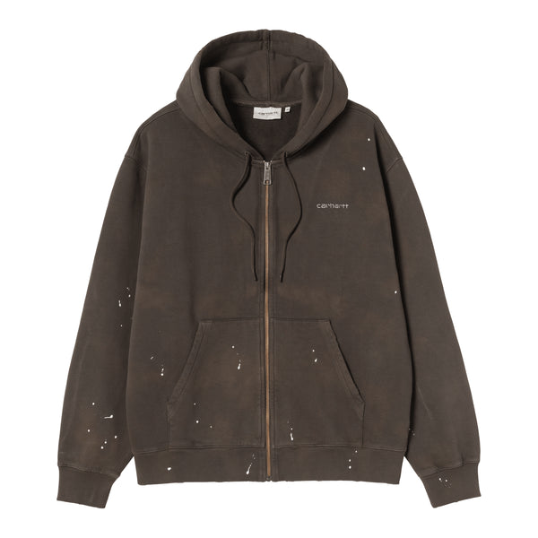 Carhartt WIP Hooded Painter Jacket - Tobacco Destroy Wash Splatter - Streetart.fr