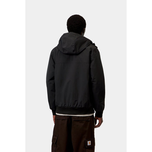 Carhartt WIP Hooded Sail Jacket - Black / White - Streetart.fr