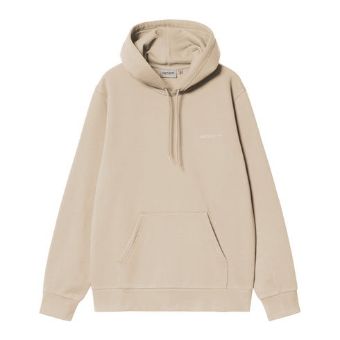 Carhartt WIP Hooded Script Embroidery - Fleur De Sel - Streetart.fr