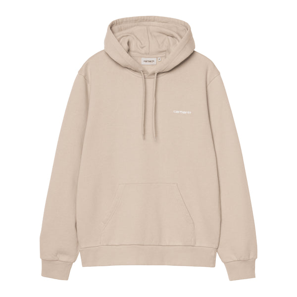 Carhartt WIP Hooded Script Embroidery - Fleur De Sel — sweat à capuche