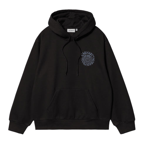 Carhartt WIP Hooded Spiral Sweatshirt - Black - Streetart.fr