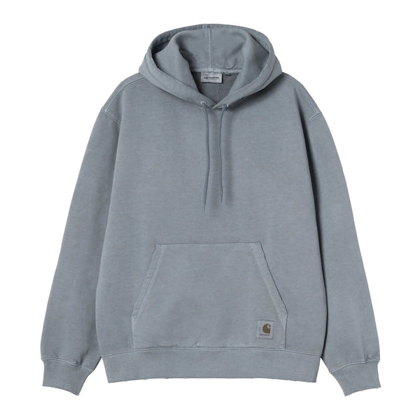 Carhartt Wip Hooded Torion Sweat A Capuche - Off Blue Grind Wash - Streetart.fr
