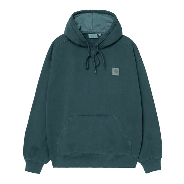 Carhartt WIP Hooded Vista - Deep Lagoon Garment Dyed — sweat à capuche