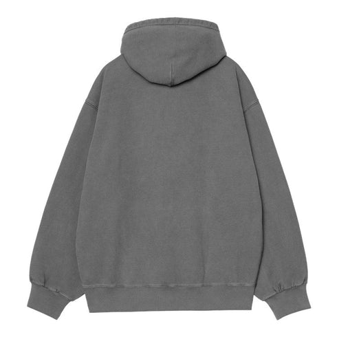 Carhartt Wip Hooded Vista Sweat A Capuche - Black Garment Dyed - Streetart.fr