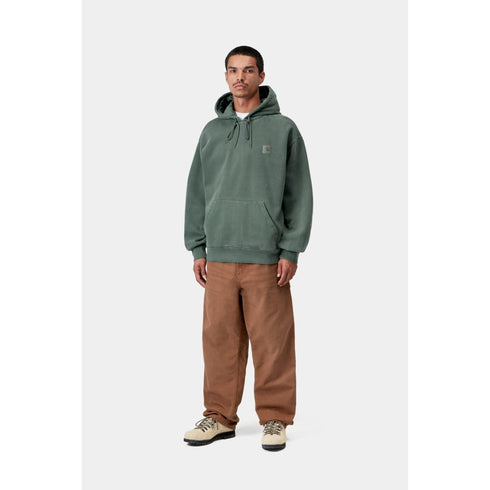 Carhartt WIP Hooded Vista Sweat - Dark Scarab Garment Dyed - Streetart.fr