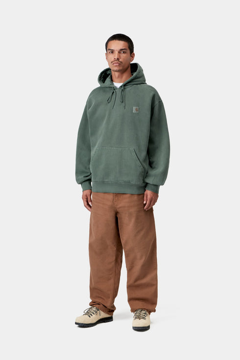 Carhartt Wip Hooded Vista Sweat - Dark Scarab Garment Dyed - I029523_3U0_GD