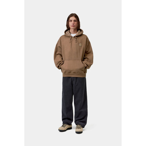 Carhartt WIP Hooded Vista Sweat - Wip H Brown Garment Dyed - Streetart.fr