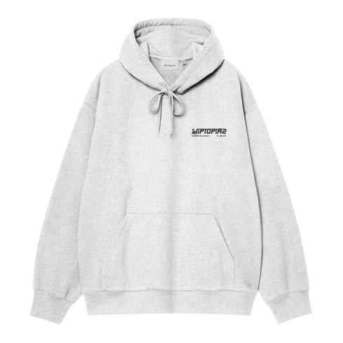 Carhartt WIP Hooded Wiptopia II Sweat - Ash Heather - Streetart.fr