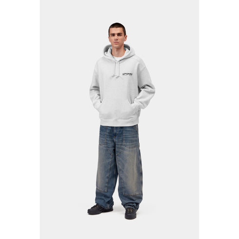 Carhartt WIP Hooded Wiptopia II Sweat - Ash Heather - Streetart.fr