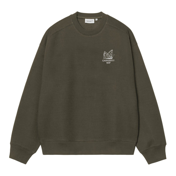 Carhartt WIP Hourglass Sweat - Cypress Stone Washed - Streetart.fr