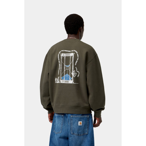 Carhartt Wip Hourglass Sweat - Cypress Stone Washed - I037226_63_06