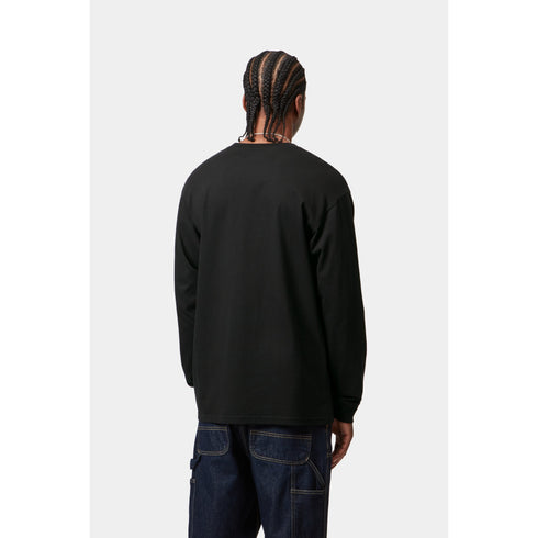 Carhartt Wip L/S Chase T-Shirt - Black / Gold - I026392_00F_XX