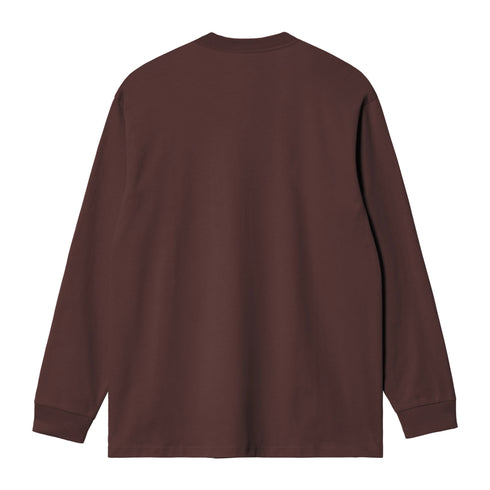 Carhartt Wip L/S Chase T-Shirt - Palisander / Gold - I026392_3XE_XX