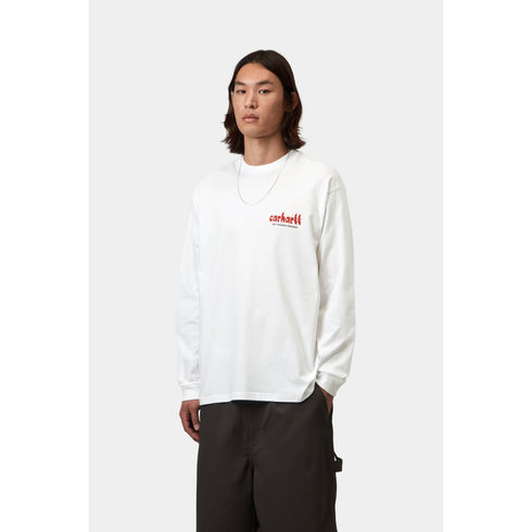 Carhartt WIP L/S Framework T-Shirt - White - I037235_02_XX