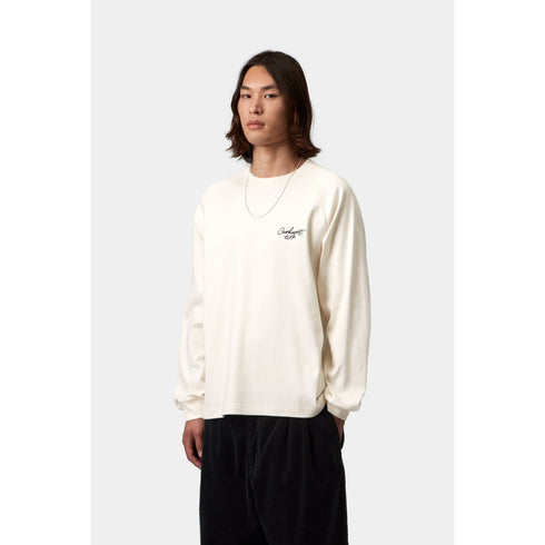 Carhartt WIP L/S Signature Rib T-Shrit - Wax / Black - I037121_0D3_XX